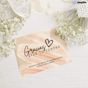 Tarjetas de agradecimiento para un unboxing memorable